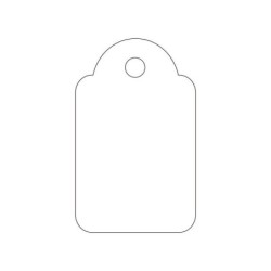 Apli Etiquetas Colgantes Blancas 18 x 29mm 200 U.