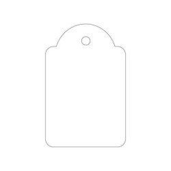Apli Etiquetas Colgantes Blancas 28 x 43mm 100 U.