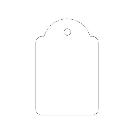 Etichette pendenti Apli bianche 28 x 43 mm 100 unità.