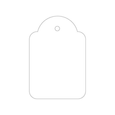 Apli Etiquetas Colgantes Blancas 36 x 53mm 100 U.
