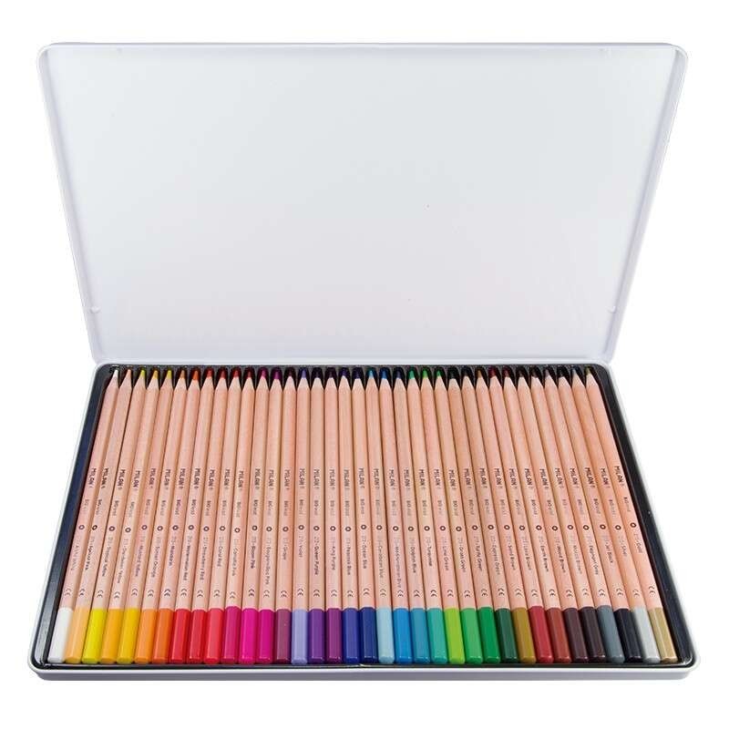 Milan Confezione da 36 Matite Colorate Esagonali - Mina Spessa 3,5 mm - Linea Uniforme - Resistenti alla Rottura - Colori Assort Milan Confezione da 36 Matite Colorate Esagonali - Mina Spessa 3,5 mm - Linea Uniforme - Resistenti alla Rottura - Colori Assort