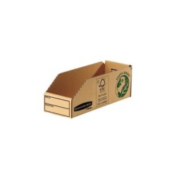Vassoio in cartone Fellowes Bankers Box Earth 98 mm - Assemblaggio manuale - Certificazione FSC in cartone riciclato - Colore ma