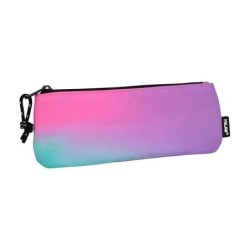 Astuccio piatto rettangolare piccolo Milan Sunset - Tessuto resistente a rotture e strappi - Misure 23x9x1,3 cm - Colore Rosa