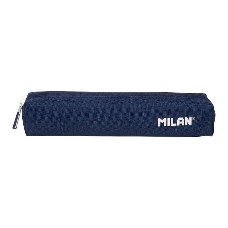 Milan Serie 1918 Estuche Mini Redondo - Tejido Resistente a las Roturas y Rasgaduras - Medidas 20,5x4,5x5cm - Color Azul Oscuro Milan Serie 1918 Estuche Mini Redondo - Tejido Resistente a las Roturas y Rasgaduras - Medidas 20,5x4,5x5cm - Color Azul Oscuro