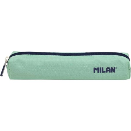 Astuccio Mini Rotondo Serie Milan 1918 - Tessuto Resistente a Rotture e Strappi - Misure 20,5x4,5x5cm - Colore Verde