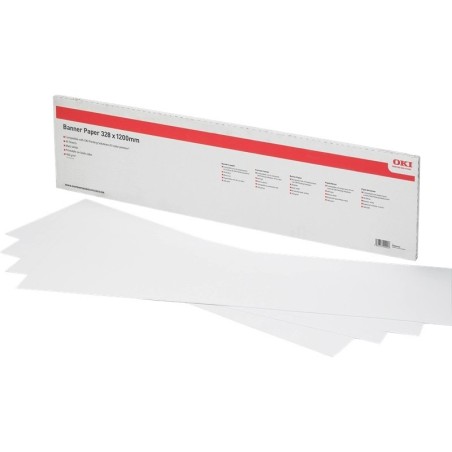 OKI 09004452 Carta per striscioni Standard MB-165 328 L - Finitura opaca - 328x1200 mm - 165 g/m² - 40 fogli