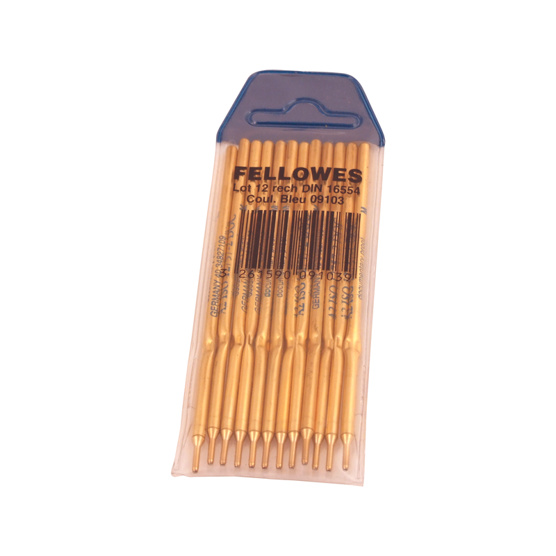 Fellowes Pack de 12 Unidades Recambios para Boligrafo con Peana - Color Azul Fellowes Pack de 12 Unidades Recambios para Boligrafo con Peana - Color Azul