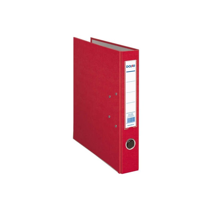 Dohe Archicolor Raccoglitore a leva con Rado e portacarte - Dorso stretto - Formato Folio - Cartoncino a righe - Colore rosso Dohe Archicolor Raccoglitore a leva con Rado e portacarte - Dorso stretto - Formato Folio - Cartoncino a righe - Colore rosso