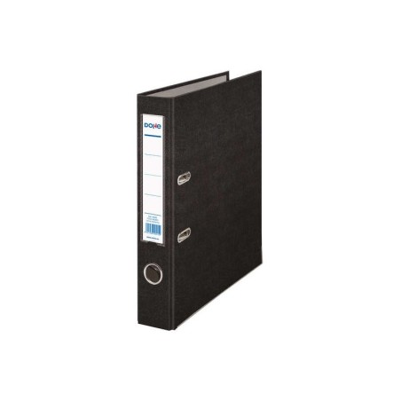 Dohe Archicolor Raccoglitore a leva con Rado e portacarte - Dorso stretto - Formato Folio - Cartoncino a righe - Colore nero
