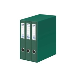 Dohe Oficolor Modulo da 3 schedari con Rado - Dorso stretto - Formato Folio - Cartoncino foderato - Colore verde