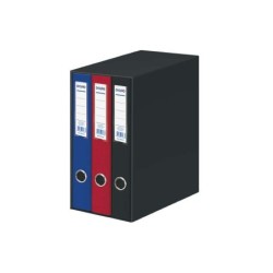 Dohe Oficolor Modulo da 3 Cartelle Portadocumenti con Rado - Dorso Stretto - Formato Folio - Cartoncino a Righe - Colori Assorti