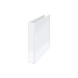 Cartella Dohe Kangaroo Basic A4 - 4 Anelli Misti 35mm - Busta su dorso e copertina - Cartoncino a righe - Colore bianco