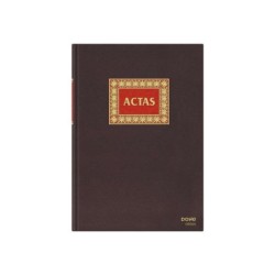 Dohe Libro de Actas Folio Natural - Encuadernacion en Tela - 100 Hojas Papel Offset Registro de 100gr