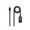 Nanocable Cable Prolongador con Amplificador USB-A 3.0 Macho a USB-A Hembra 10m
