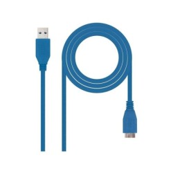 Cavo Nanocavo USB-A 3.0 Maschio a Micro-USB 3.0 Maschio 1m - Colore Blu