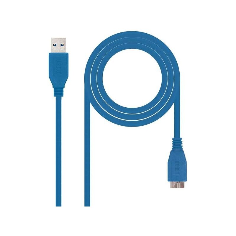 Cavo Nanocavo USB-A 3.0 Maschio a Micro-USB 3.0 Maschio 1m - Colore Blu Cavo Nanocavo USB-A 3.0 Maschio a Micro-USB 3.0 Maschio 1m - Colore Blu