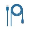 Cavo Nanocavo USB-A 3.0 Maschio a Micro-USB 3.0 Maschio 1m - Colore Blu