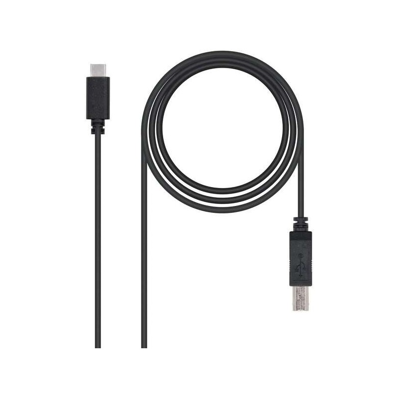 Cavo stampante Nanocable USB-B 2.0 maschio a USB-C maschio 1 m Cavo stampante Nanocable USB-B 2.0 maschio a USB-C maschio 1 m