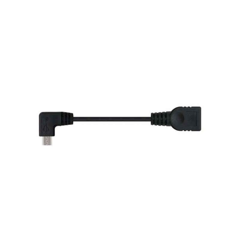 Cavo Nanocable Micro USB 2.0 OTG angolato maschio a USB-A femmina 15 cm Cavo Nanocable Micro USB 2.0 OTG angolato maschio a USB-A femmina 15 cm