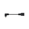 Cavo Nanocable Micro USB 2.0 OTG angolato maschio a USB-A femmina 15 cm