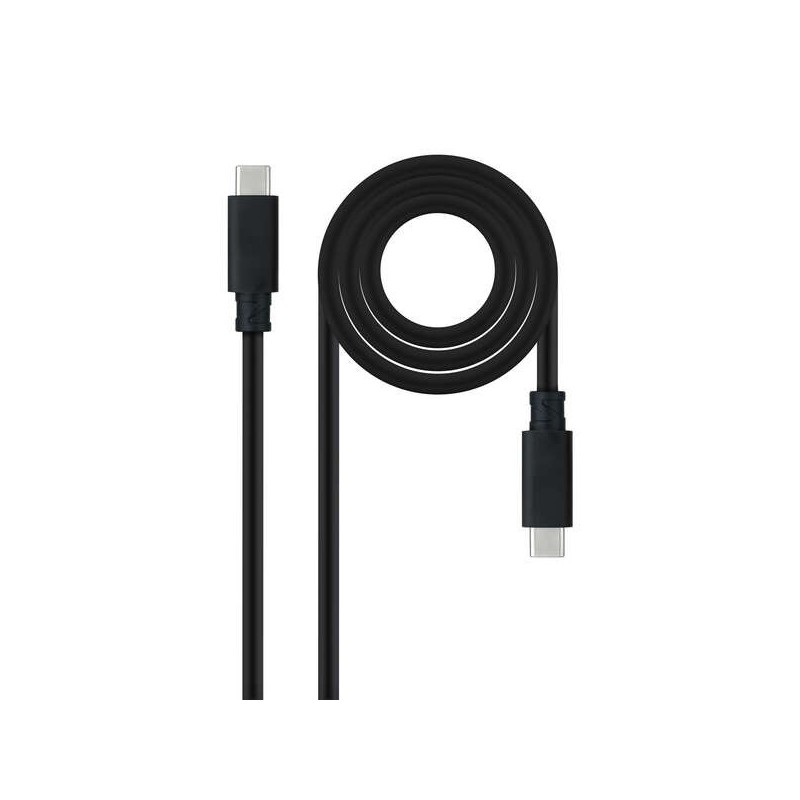 Cavo Nanocable USB 3.1 Gen2 5A USB-C/M-USB-C/M 2m - Colore nero Cavo Nanocable USB 3.1 Gen2 5A USB-C/M-USB-C/M 2m - Colore nero