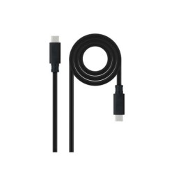 Cavo Nanocable USB 3.2 Gen2x2 - 20Gbps - 5A/100W - 4K/60Hz - USB-C/M-USB-C/M - 3m - Nero