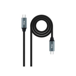 Cavo Nanocable USB 3.2 Gen2X2 100W 4K/60Hz USB-C M/M 1,5m - Nero