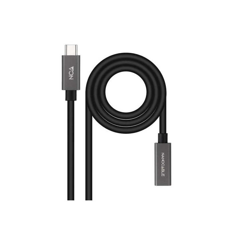 Cavo Nanocable USB 3.2 Gen2x2 60W 4K/60Hz USB-C M/H - 0,5 m - Colore nero Cavo Nanocable USB 3.2 Gen2x2 60W 4K/60Hz USB-C M/H - 0,5 m - Colore nero