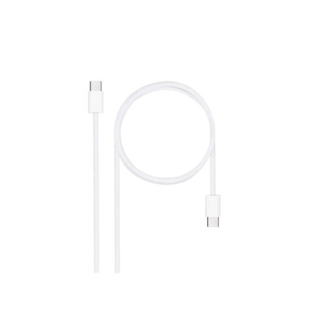 Nanocable Cable USB-C 2.0 60W 3A - USB-C/M-USB-C/M - 1m - Color Blanco