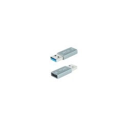 Adattatore Nanocable USB-A 3.1 Gen 2 Maschio a USB-C Femmina - Trasferimento dati fino a 10 Gbps - Funzione OTG
