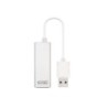 Convertitore Nanocavo USB 3.0 a Gigabit Ethernet 10/100/1000 Mbps - 15 cm - Colore alluminio