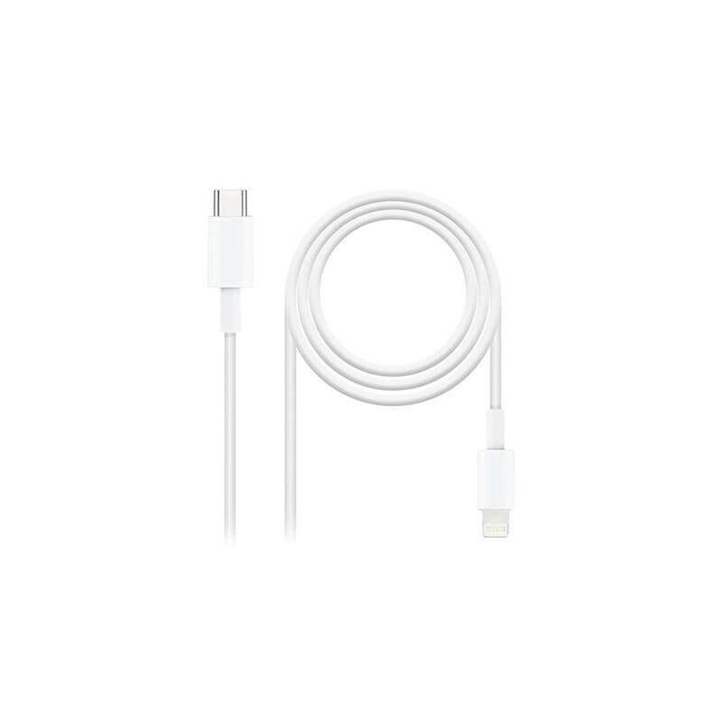 Cavo Nanocable USB-C maschio a Lightning maschio 1 m - bianco Cavo Nanocable USB-C maschio a Lightning maschio 1 m - bianco