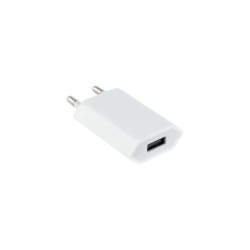 Nanocable Mini Cargador de Red USB 5V - Color Blanco