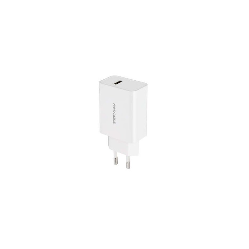 Caricatore USB nanocavo 5V/2.1A - Colore bianco Caricatore USB nanocavo 5V/2.1A - Colore bianco
