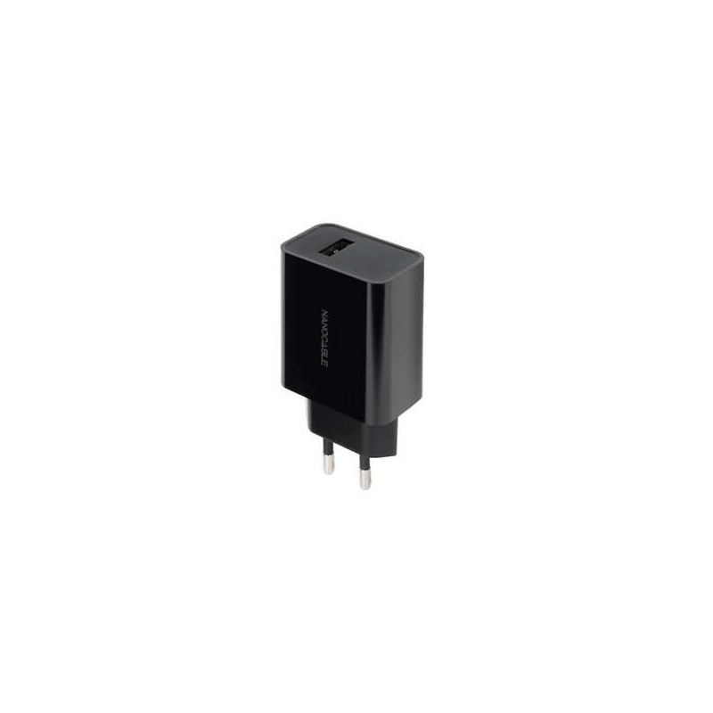Caricatore USB nanocavo 5 V/2,1 A - Colore nero Caricatore USB nanocavo 5 V/2,1 A - Colore nero
