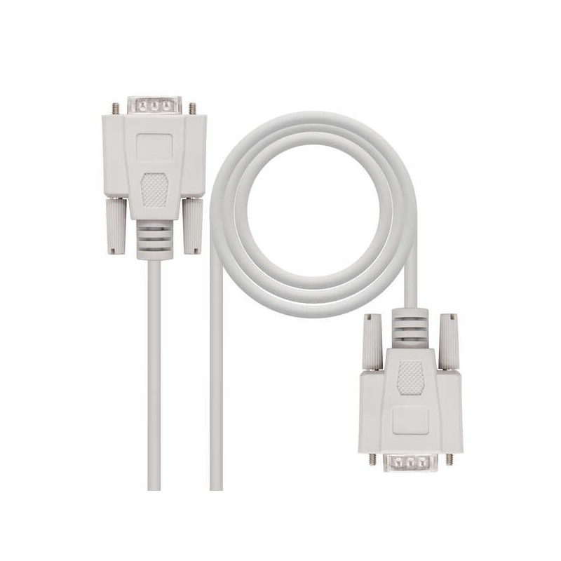 Nanocable Cable Serie RS232 DB9 Macho a DB9 Macho 1.80m - Color Beige Nanocable Cable Serie RS232 DB9 Macho a DB9 Macho 1.80m - Color Beige
