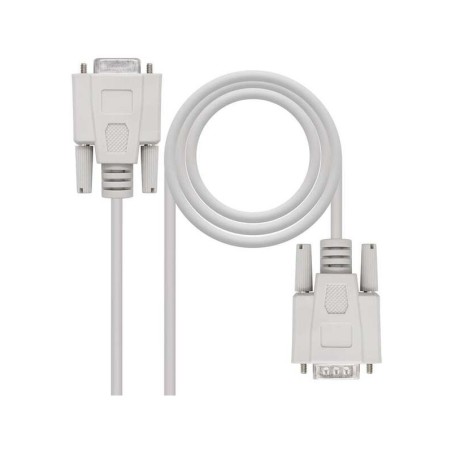 Nanocable Cable Serie RS232 DB9 Macho a DB9 Hembra 1.80m - Color Beige