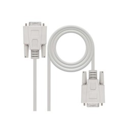 Cavo seriale per modem nanocavo DB9 femmina a DB9 femmina 1,80 m - colore beige