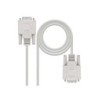 Cavo seriale per modem nanocavo DB9 femmina a DB9 femmina 1,80 m - colore beige