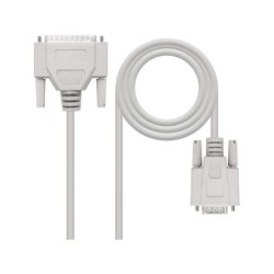 Cavo seriale per modem Nanocable DB9 femmina a DB25 maschio 1,80 m - colore beige