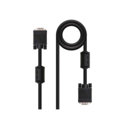 Cavo nanocavo SVGA con ferrite da HDB15 maschio a HDB15 maschio 40 m - Colore nero