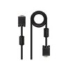 Cavo nanocavo SVGA con ferrite da HDB15 maschio a HDB15 maschio 40 m - Colore nero
