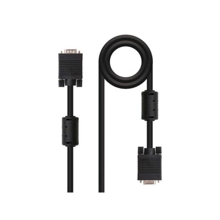 Cavo Nanocable SVGA con ferrite HDB15 maschio a HDB15 femmina 3 m - colore nero