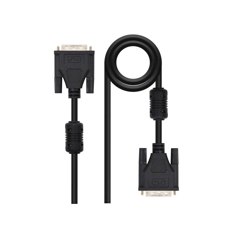 Cavo nanocavo DVI 18+1 maschio a DVI 18+1 maschio 1,80 m - Colore nero Cavo nanocavo DVI 18+1 maschio a DVI 18+1 maschio 1,80 m - Colore nero