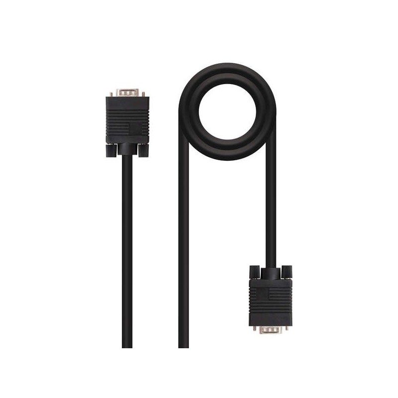 Cavo Nanocable SVGA da HDB15 maschio a HDB15 maschio 3 m - colore nero Cavo Nanocable SVGA da HDB15 maschio a HDB15 maschio 3 m - colore nero