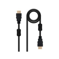 Cavo Nanocable HDMI v1.4 con ferrite maschio a HDMI v1.4 con ferrite maschio 1,80 m - Alta velocità - Colore nero