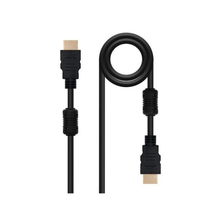 Cavo Nanocable HDMI v1.4 con ferrite maschio a HDMI v1.4 con ferrite maschio 1,80 m - Alta velocità - Colore nero