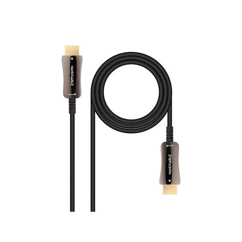 Cavo Nanocable HDMI v2.1 AOC maschio a HDMI v2.1 maschio 10 m - 8K@60Hz 4K@120Hz 48Gbps - Nero Cavo Nanocable HDMI v2.1 AOC maschio a HDMI v2.1 maschio 10 m - 8K@60Hz 4K@120Hz 48Gbps - Nero