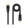 Cavo Nanocable DisplayPort 1.4 maschio a DisplayPort 1.4 maschio 1 m - Certificato VESA - Colore nero