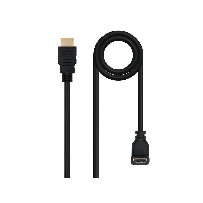 Nanocable Cable HDMI v1.4 Acodado Macho a HDMI v1.4 Macho 1.80m - Alta Velocidad - Color Negro Nanocable Cable HDMI v1.4 Acodado Macho a HDMI v1.4 Macho 1.80m - Alta Velocidad - Color Negro